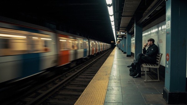 地铁站的孤独